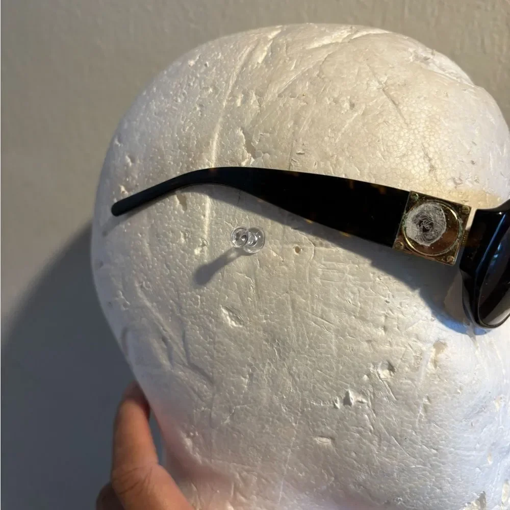 Vintage Versace Sunglasses Model 4092 Medusa head logo glasses tortoise round
